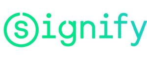 Logo de Signify, cliente de MC Creative Solutions